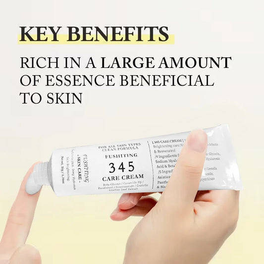 Brand 345 Face Cream Korean Skincare Skin-softening Moisturize FaceCream Gentle Repairing Suitable For Sensitive Skin Face Cream - Lumiere