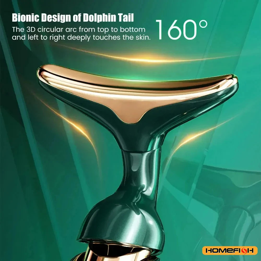 Appareil facial 3 en 1 – Massage visage, yeux et cou, effet liftant - Lumiere