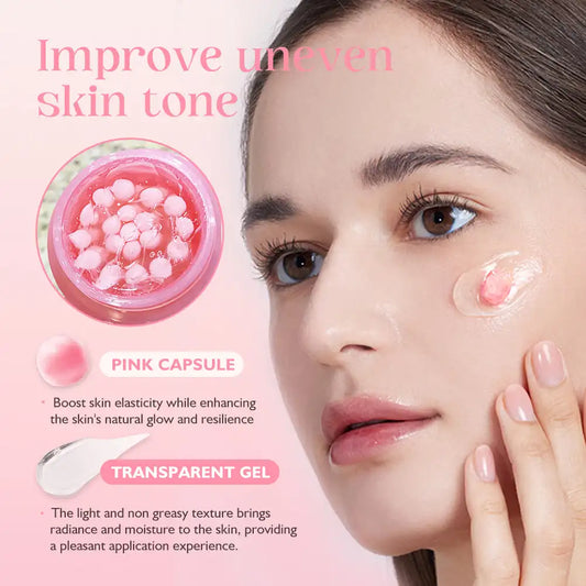 50g KOEC PDRN Pink Collagen Capsule Cream Anti-Wrinkle Hydrating Glowing Increase Elasticity 5% Niacinamide Hydrolyzed Collagen - Lumiere