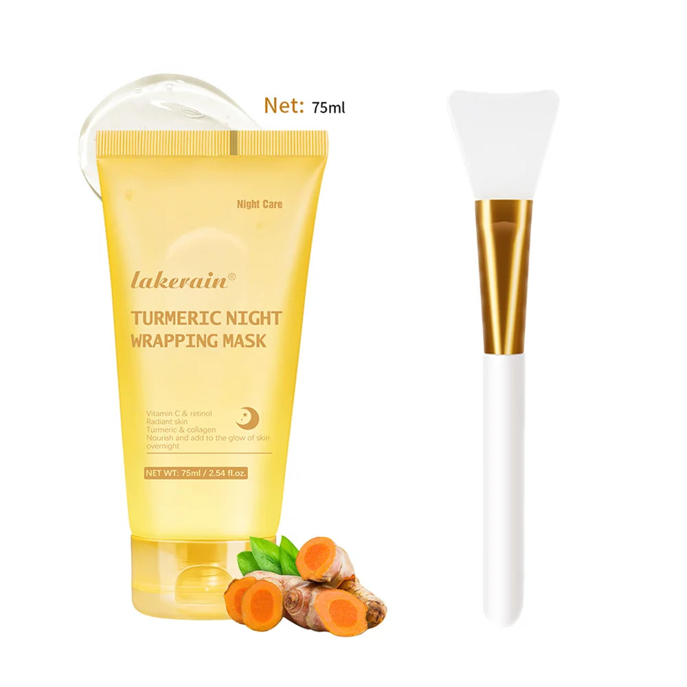 Kit masque facial au collagène avec pinceau – Soin hydratant et illuminateur - Lumiere