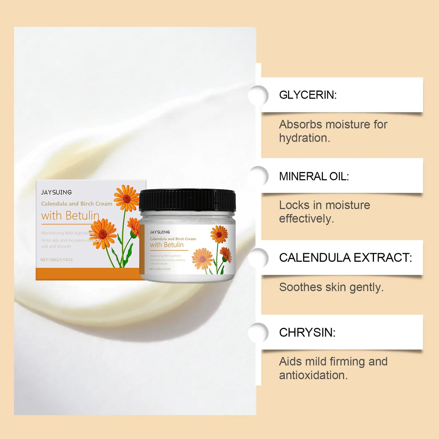 Crème hydratante pour le visage – Texture douce et lisse - Lumiere