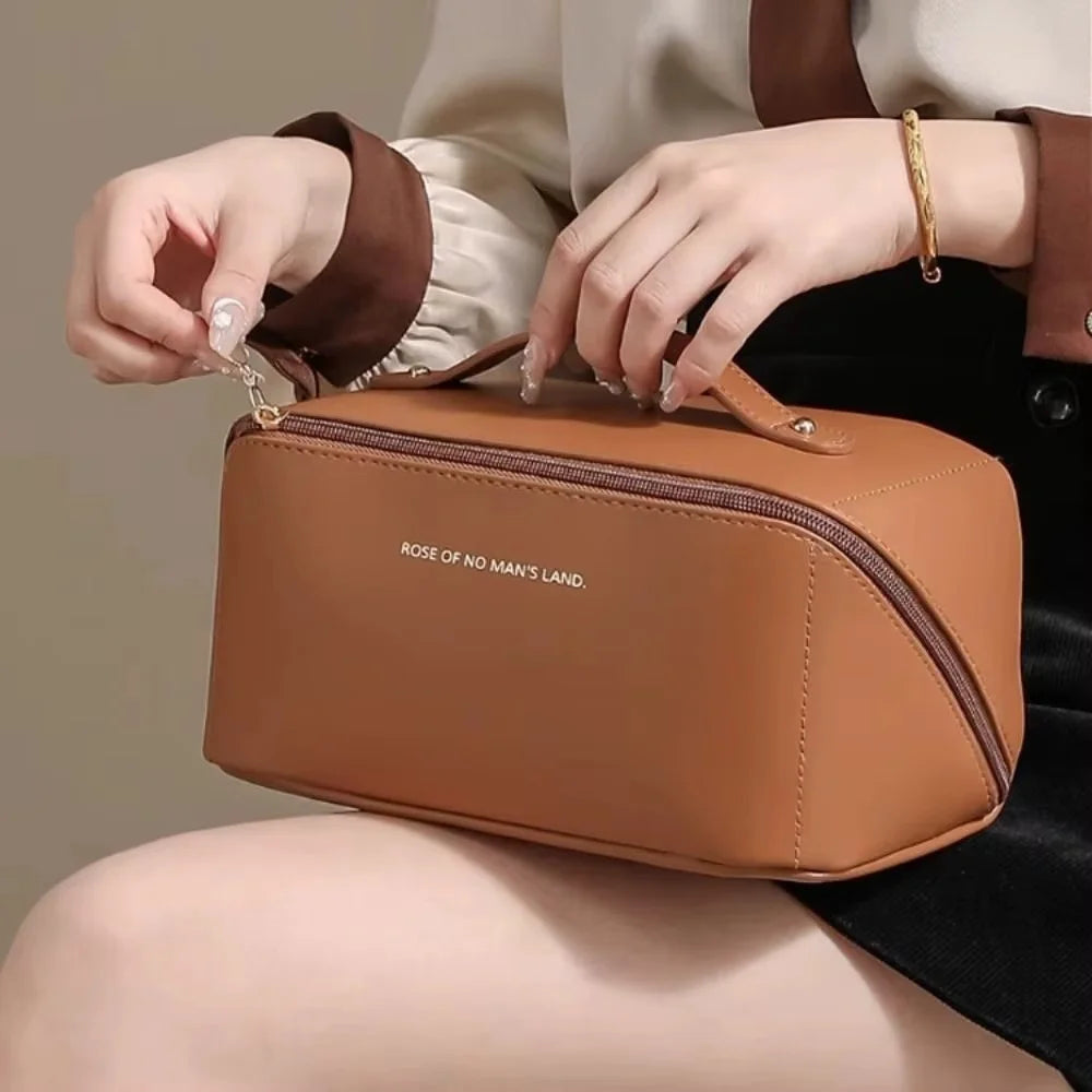 Makeup Organizer Large Capacity Cosmetic Bag Female Toiletry Kit Bag Zip Storage Bag Portable Make Up Case For Travel Daily Life - Lumiere