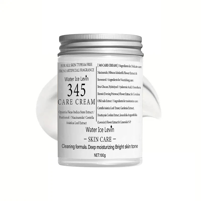 Brand 345 Face Cream Korean Skincare Skin-softening Moisturize FaceCream Gentle Repairing Suitable For Sensitive Skin Face Cream - Lumiere