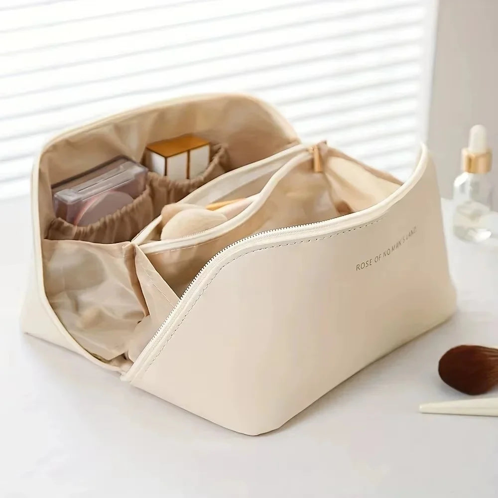 Makeup Organizer Large Capacity Cosmetic Bag Female Toiletry Kit Bag Zip Storage Bag Portable Make Up Case For Travel Daily Life - Lumiere