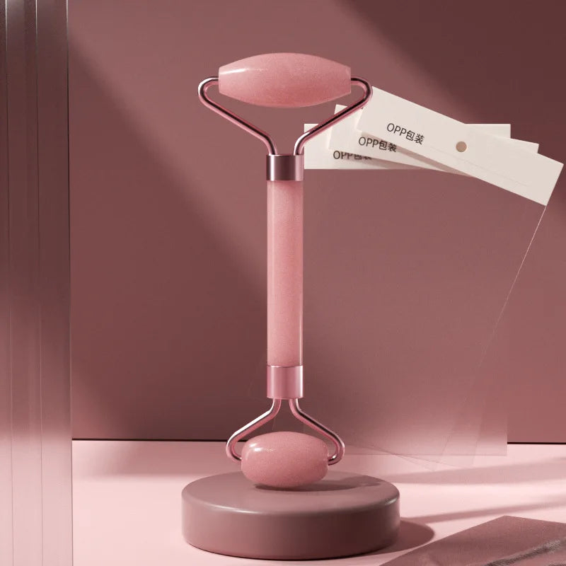 Kit beauté rouleau facial & gua sha – Lifting, anti-rides et soin des yeux - Lumiere