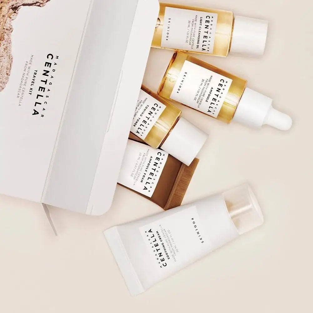 Original Centella Asiatica Travel Kit Redness Moisturising Skin Reduce Dryness Anti Acne Repair Face Damaged Barrier Skin Care - Lumiere