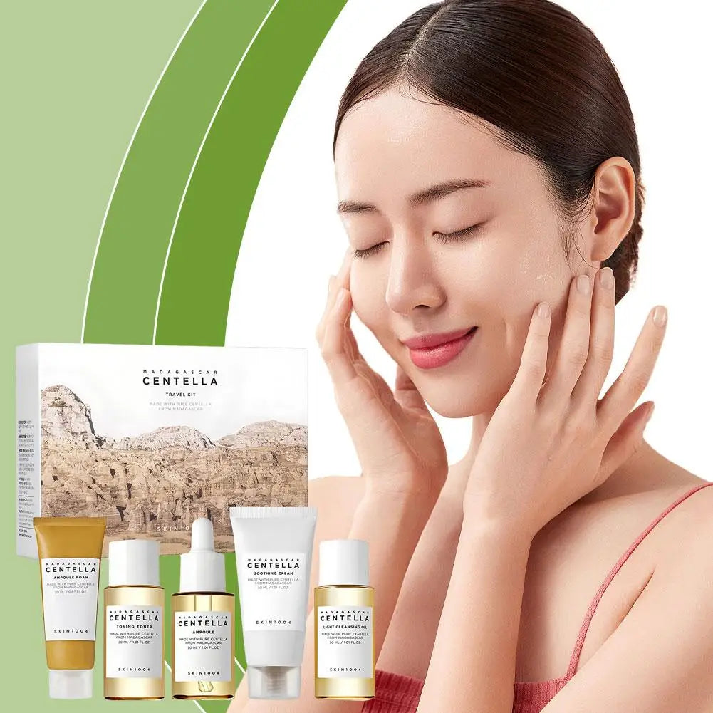 Original Centella Asiatica Travel Kit Redness Moisturising Skin Reduce Dryness Anti Acne Repair Face Damaged Barrier Skin Care - Lumiere