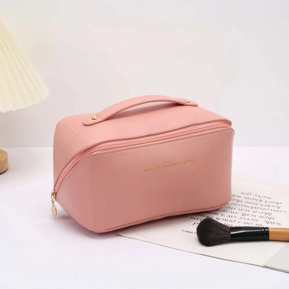 Makeup Organizer Large Capacity Cosmetic Bag Female Toiletry Kit Bag Zip Storage Bag Portable Make Up Case For Travel Daily Life - Lumiere