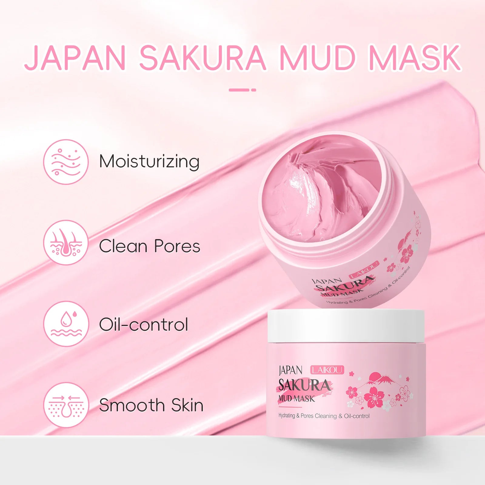 Masque Sakura à la fleur de cerisier – Nettoyant anti-points noirs purifiant - Lumiere