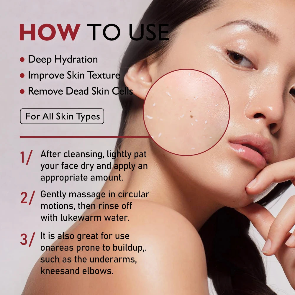 KOEC Exfoliant Black & White Rice Ampoule Facial Serum Peel Shot Exfoliating Brightening Remove Dead Skin Blackhead AHA BHA - Lumiere