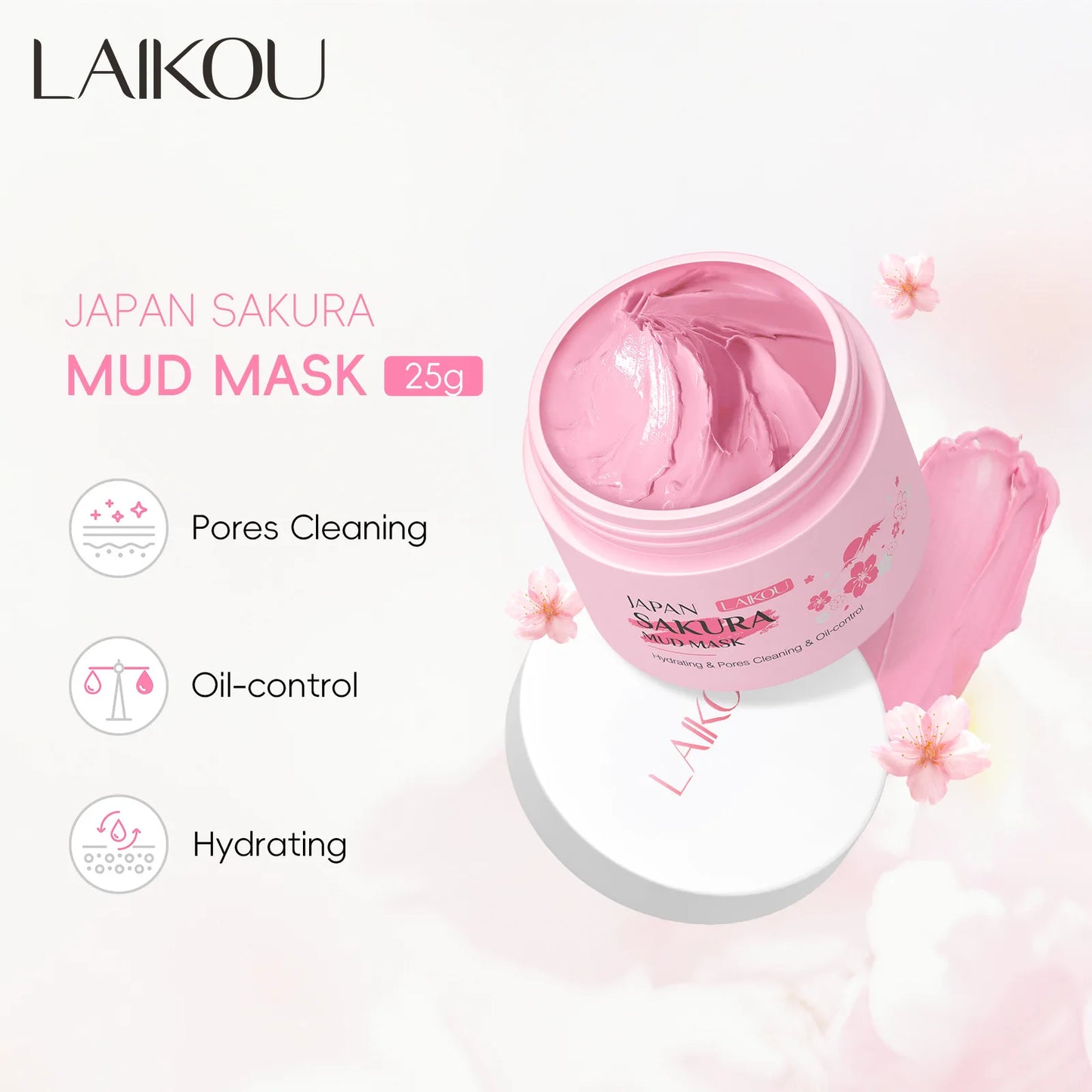 Masque Sakura à la fleur de cerisier – Nettoyant anti-points noirs purifiant - Lumiere