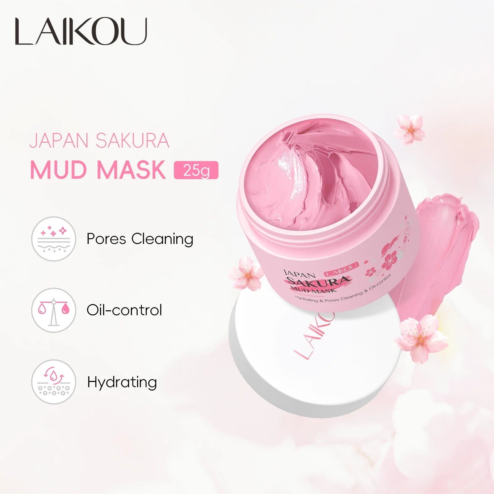 Masque Sakura à la fleur de cerisier – Nettoyant anti-points noirs purifiant - Lumiere